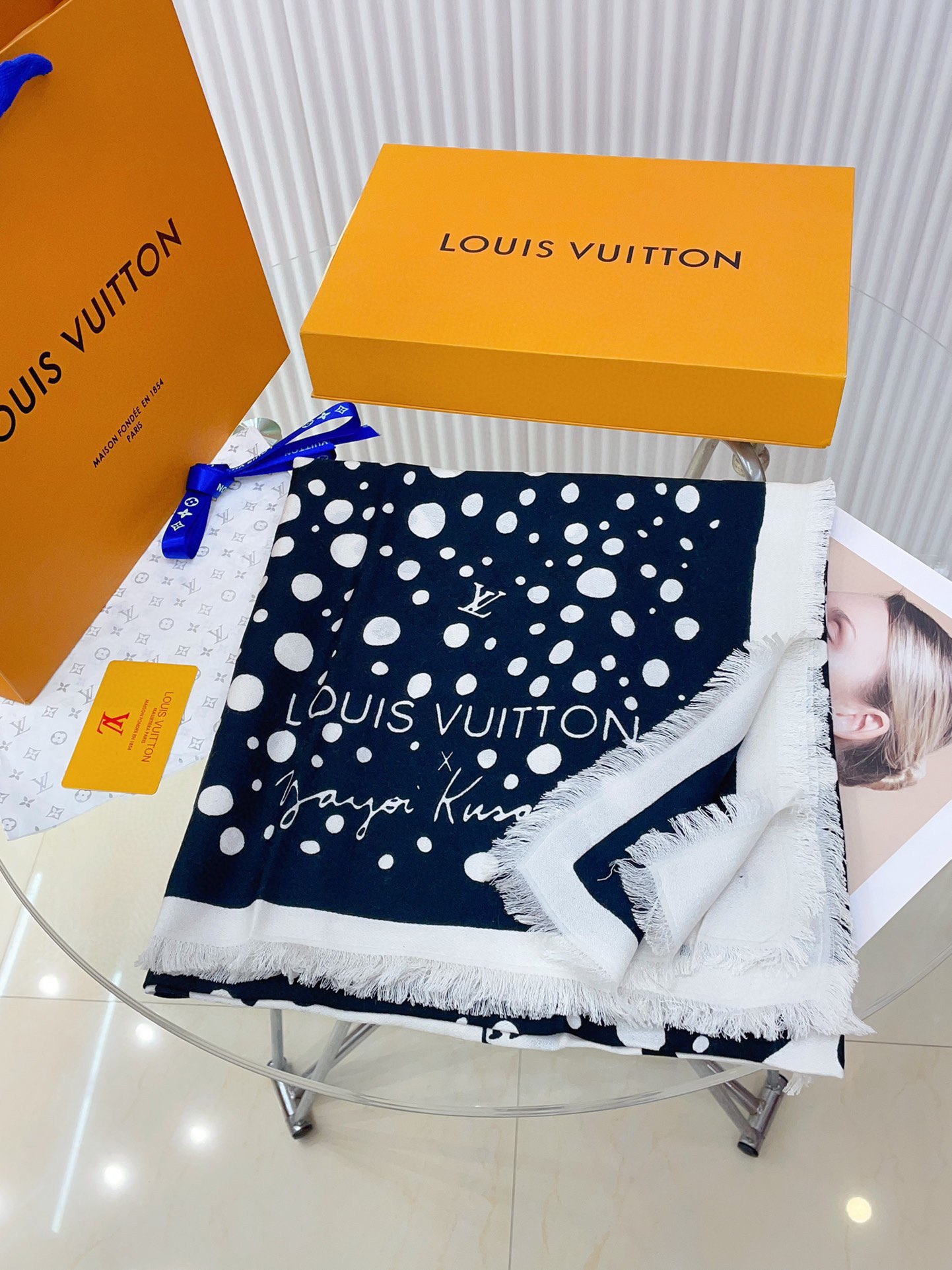 LV Silk and Wool Shawl M78303